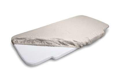 Mušelínové prestieradlo s gumou 58 x 110 x 8 cm béžovej BabyMatex