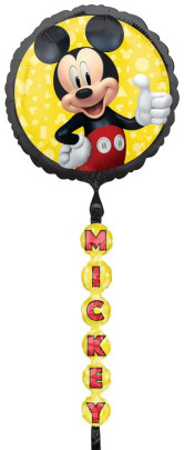 Airwalker - kruh Mickey Mouse 170 cm - fóliový balónik