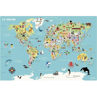 Magnetická mapa sveta Ingela Vilac