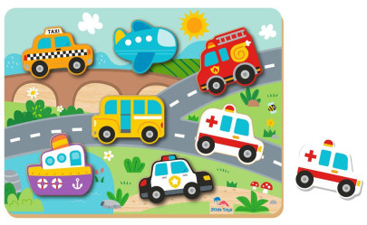 Vkladacie puzzle Doprava 2Kids Toys