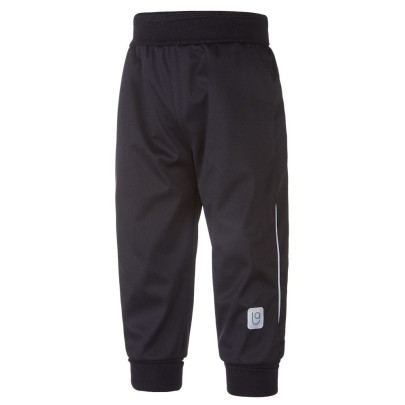 Nohavice softshell Stretch tenké čierne Little Angel