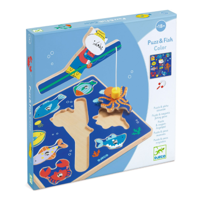 Vkladacie puzzle Rybolov Djeco