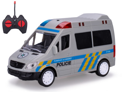 R/C auto polícia CZ 27MHz plná funkcia so svetlom a zvukom