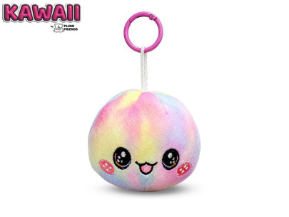 Plush Friends Kawaii Bao knedlička plyšová/prívesok na kľúče 8cm dúhový 10m+