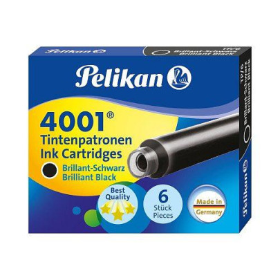 Atramentové bombičky 6ks - brilantná čierna Pelikan