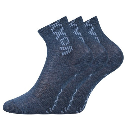 Ponožky detské Adventurik so striebrom jeans melé (3 páry)