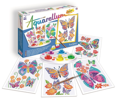 Akvarely junior - Motýle a kvety Sentosphere