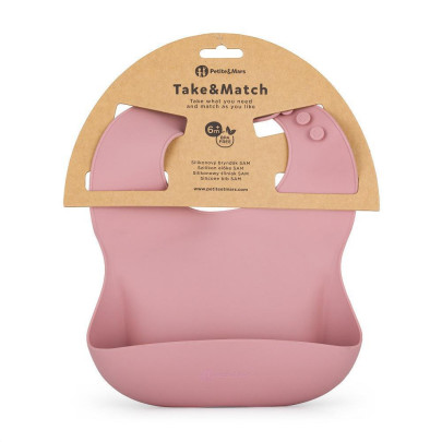 Podbradník silikónový Take&Match 6 m+ Petite & Mars