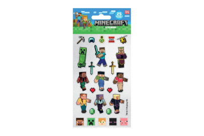 Samolepky Minecraft trblietavé 25 ks