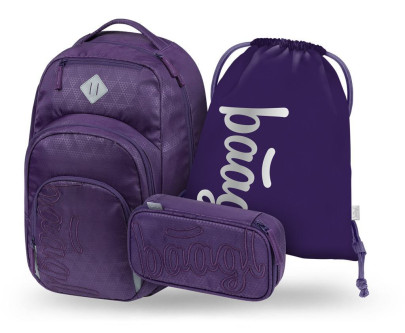 Set 3 Coolmate Plum: batoh, peračník, sáčok Baagl