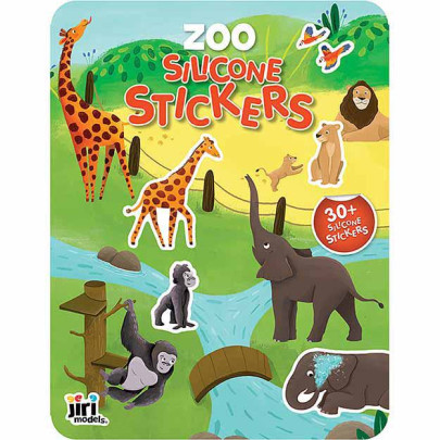 Hra so silikónovými samolepkami Zoo