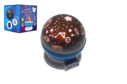 Projektor nočnej oblohy na batérie/USB so svetlom