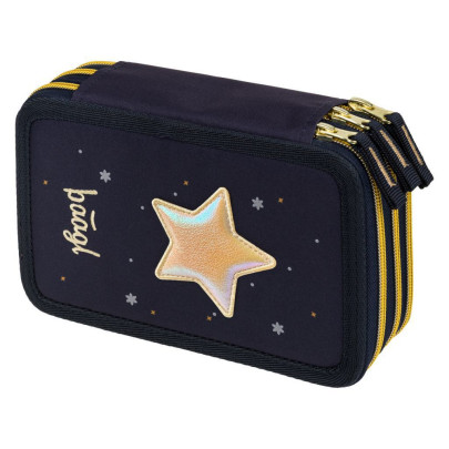 Školský peračník trojposchodový Unicorn Gold Baagl