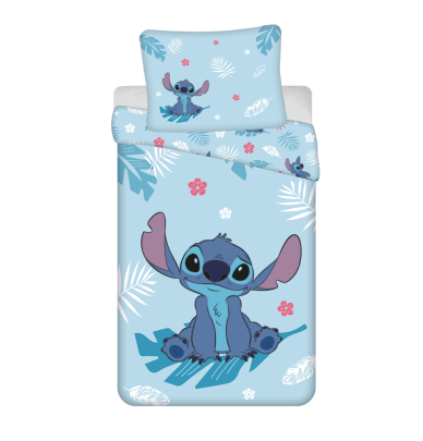 Obliečky Lilo and Stitch "Blue" 140 x 200 cm + 70 x 90 cm Jerry Fabric