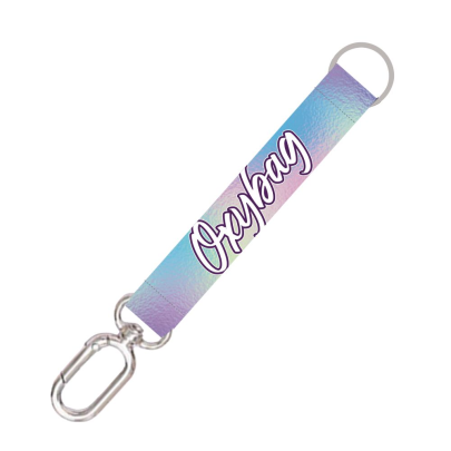 Krátka kľúčenka s karabínkou Holographic OxyBag