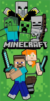 Osuška Minecraft "Let´s Survive" 70 x 140 cm Jerry Fabrics