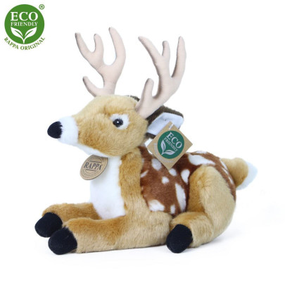 Plyšový jeleň/kolúšok ležiaci 21 cm Eco-Friendly Rappa