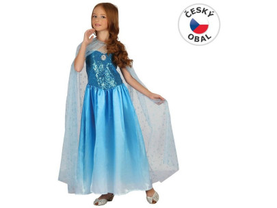 Šaty na karneval - snehová kráľovná Veľ. 130-140 cm