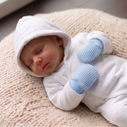 Rukavičky pre novorodencov bavlnené úplet Pruhy Veľ. 1 Baby service