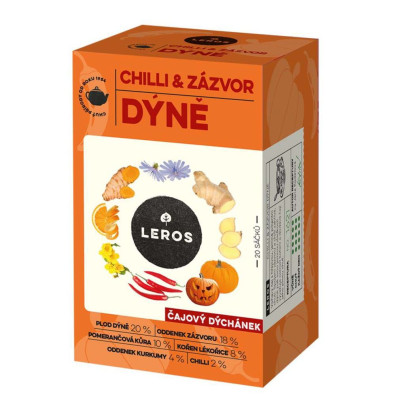 Čajový večierok tekvica, chilli & zázvor Leros