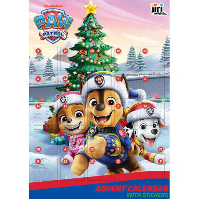 Adventný kalendár so samolepkami Tlapková patrola