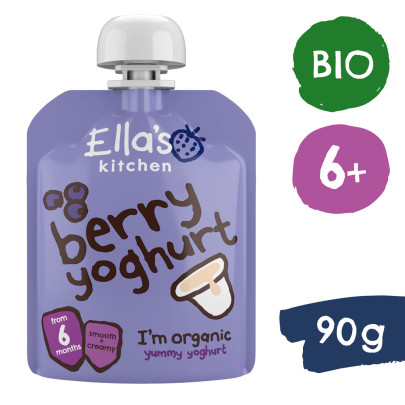 BIO Čučoriedky s jogurtom 90 g Ella's Kitchen Expirácia 5/26