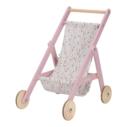 Kočík pre bábiky golfky drevené Pink Little Dutch