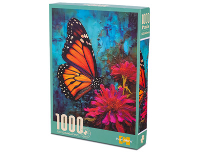 Puzzle motýľ 70x50cm 1000 dielikov