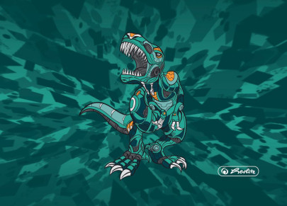 Dosky na číslice B5, T-Rex