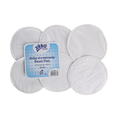Froté vložky do podprsenky XKKO Organic - Biele
 6 ks