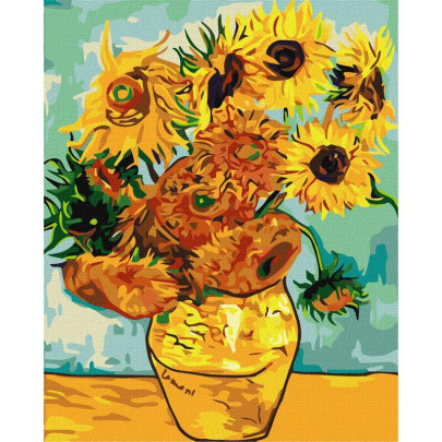 Maľovanie podľa čísel - Slnečnica Van Gogh 40 x 50 cm