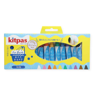 Sada 10 ks voskoviek do kúpeľa s hubkou Kitpas