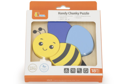 Drevené puzzle pre najmenších - včielka