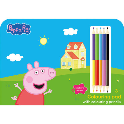 Kresliaci set s pastelkami Prasiatko Peppa