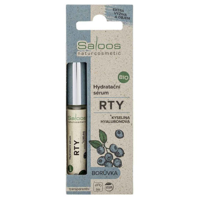 Bio Hydratačné sérum na pery Čučoriedka 7 ml Saloos