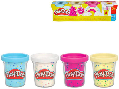 Play-Doh 4 ks kelímkov s konfetami