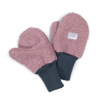 Zimné palcové rukavice Teddy fleece double Cyclamen pink Esito