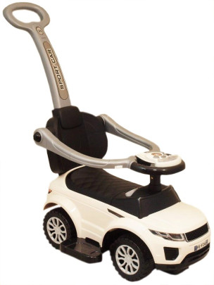 Detské hrajúce jazdítko 3v1 Baby Mix biele