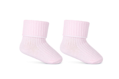 Dojčenské ponožky vyhrňovacie ružové Be Snazzy