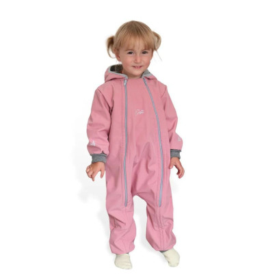 Rastúca softshellová kombinéza s fleecom Shell pink Esito