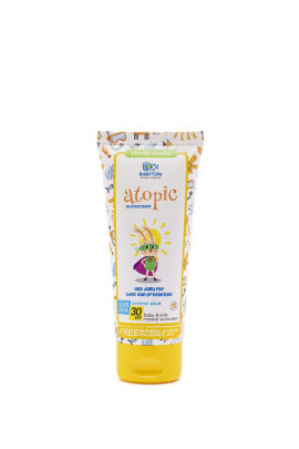 Prírodný opaľovací krém Atopic 100 ml Babyton