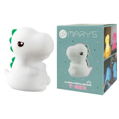 LED silikónová nočná lampička Rgb - T-Rex Mary's