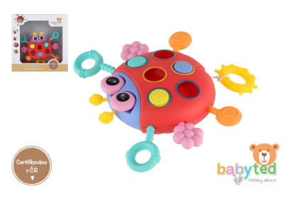 Ťahulíček lienka plast 15 x 11 cm Babyted
