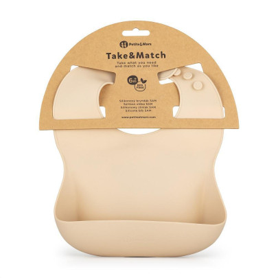 Podbradník silikónový Take&Match 6 m+ Petite & Mars
