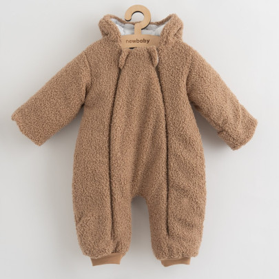 Dojčenský zimný overal bez šľapiek New Baby Teddy Winter