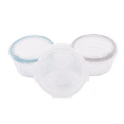 Sklenené misky s viečkami B-Glass Bowls 280 ml Bo Jungle