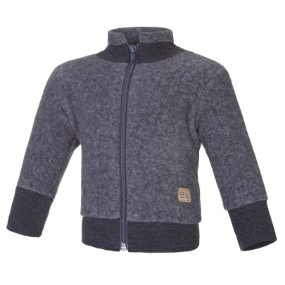 Mikina Fleece Bambus Outlast® tm. sivý melír/pruh bielosivý melír Little Angel