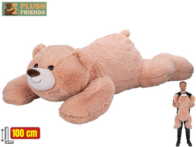 Plyšový medveď ležiaci, 100 cm Plush Friends 0m+