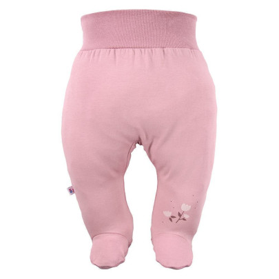 Dojčenské polodupačky Petite ružové kvetinky Eevi