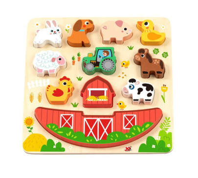 Balančné puzzle Farma 2 v 1 2Kids Toys